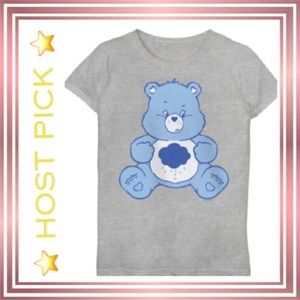 ⭐️ HOST PICK ⭐️CARE BEAR “Grumpy Bear” Women’s Heather Grey Crewneck Tee